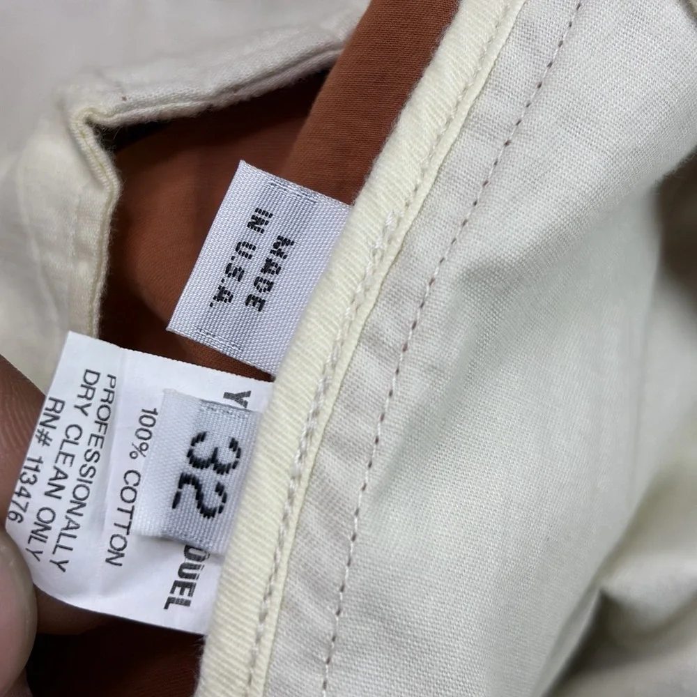 YIGAL AZROUEL Menswear Chino Dress Shorts Mens Size 32 Orange